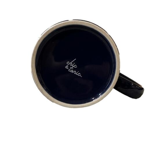 Chic & Tonic Snowflake Mug Coffee Cup Blue White Winter Christmas NEW - Picture 3 of 8